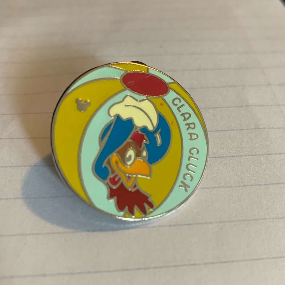 Disney Clara Cluck Beach Ball Cast hidden Mickey